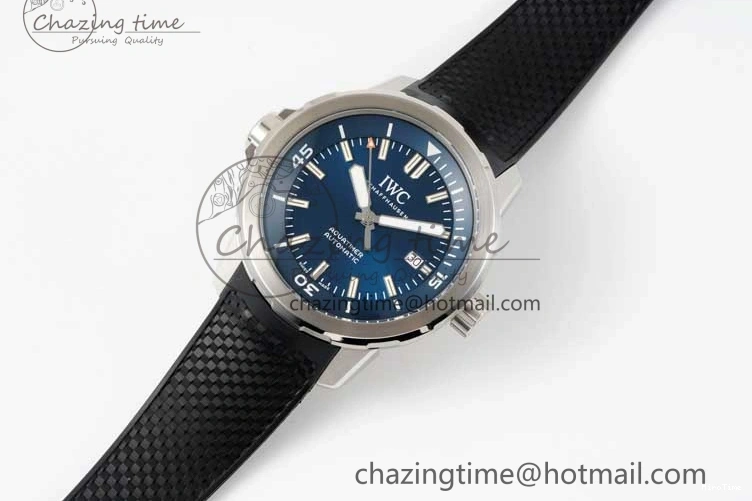 MIROTIME 0403 Aquatimer SS IW3290 RSF 1:1 Best Edition Blue Dial on Black Rubber Strap A Fashionable 7074